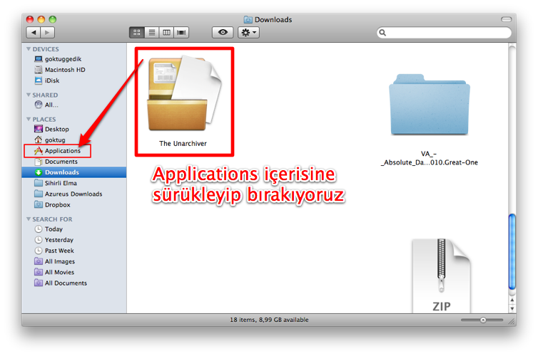 how to use unarchiver on mac