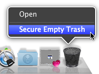 secure empty trash