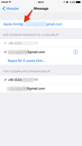 Sihirli elma sms gonder ios mac iphone ipad 5b