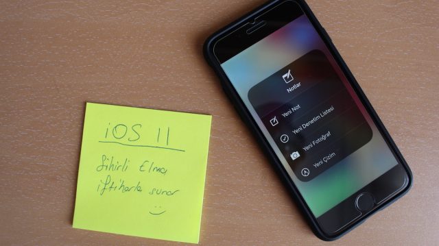 sihirli elma ios 11 notlar