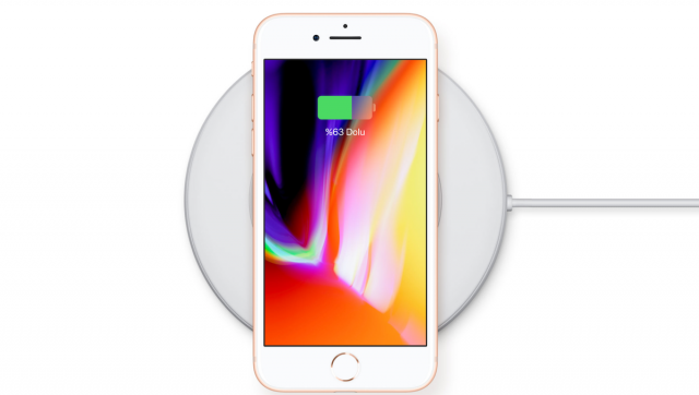sihirli elma iphone 8 kablosuz sarj