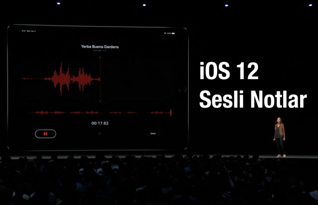 iOS 12 Sesli Notlar
