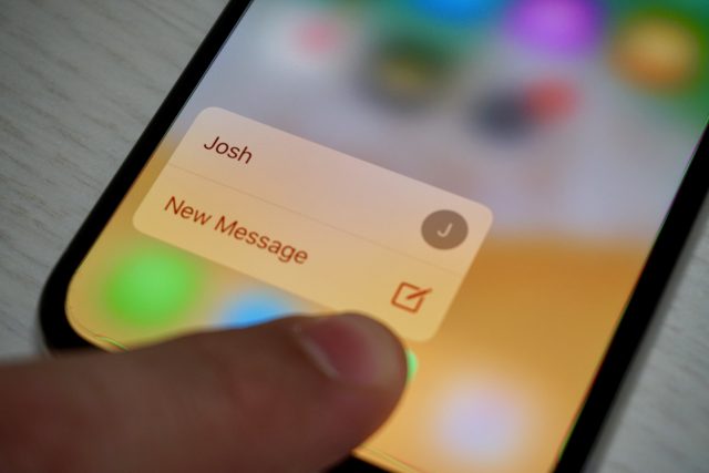 iOS 3D Touch Özelliği iOS 3D Touch Özelliği