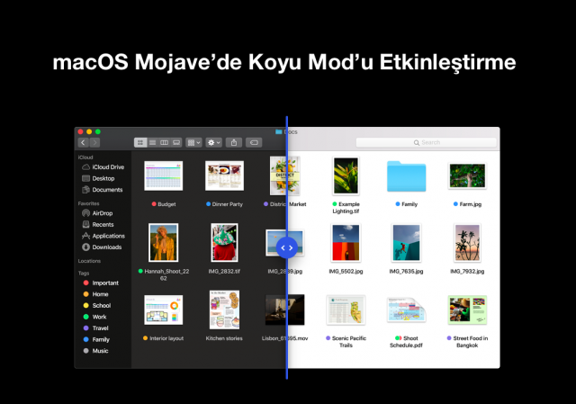 macOS Mojave Koyu Mod