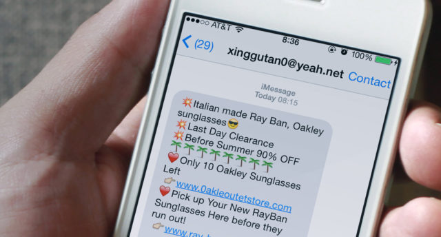 Apple Spam iMessage iletileri Apple Spam iMessage iletileri