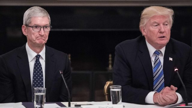 Apple Tim Cook ve Donald Trump Apple Tim Cook ve Donald Trump