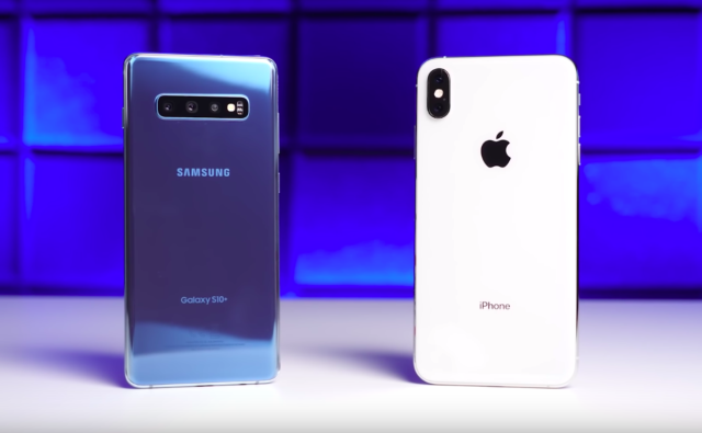 iPhone XS Max vs Galaxy S10+